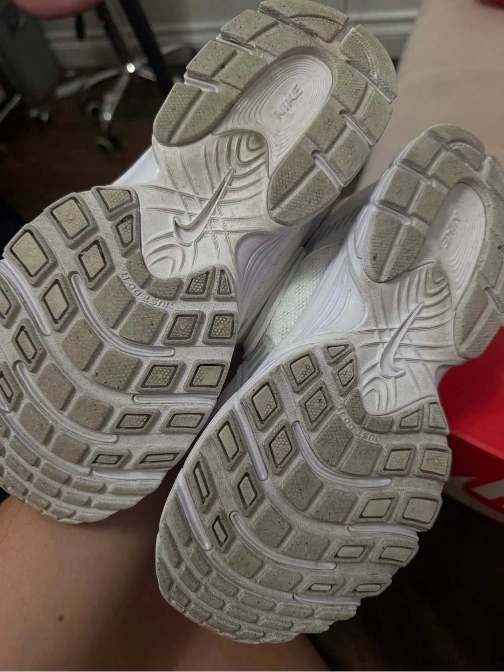 Nike White Kids' Mesh & Synthetic Sneakers